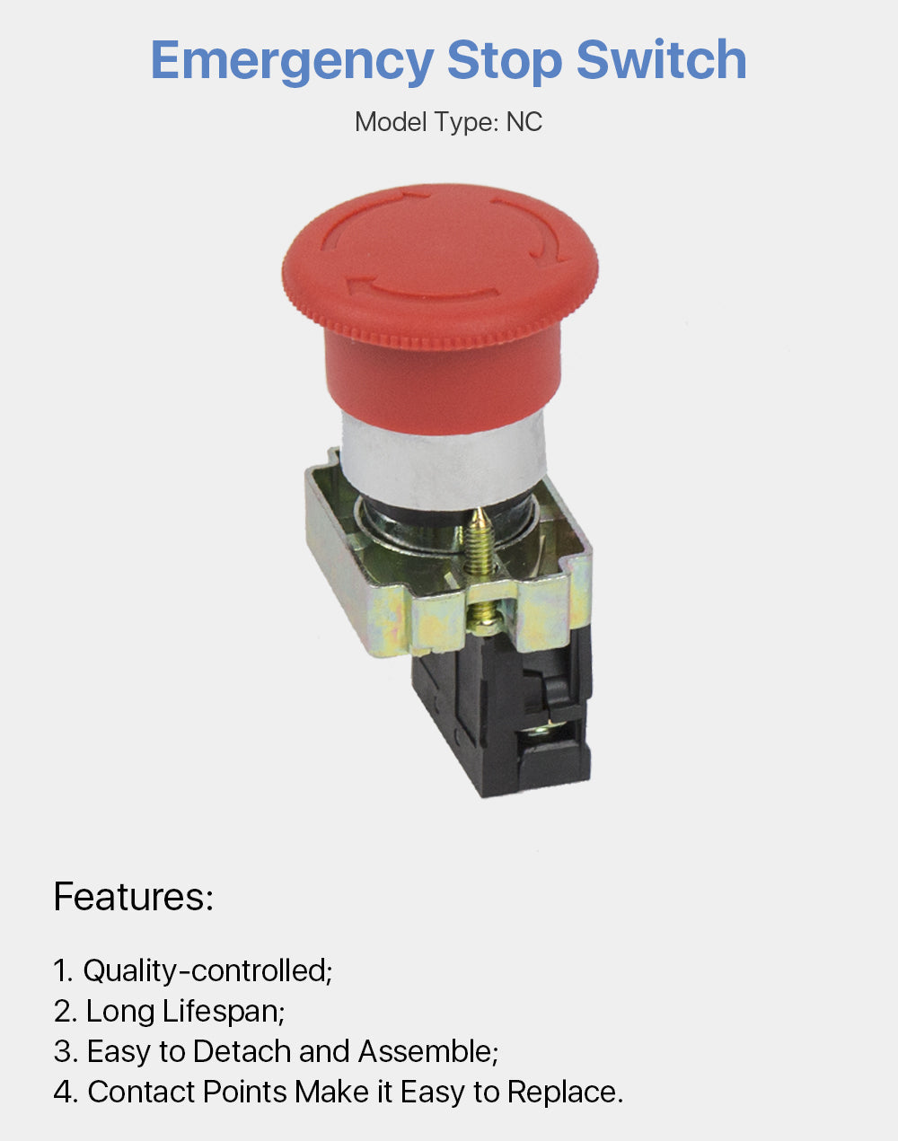 Emergency Stop Switch CHNT NP2 NC