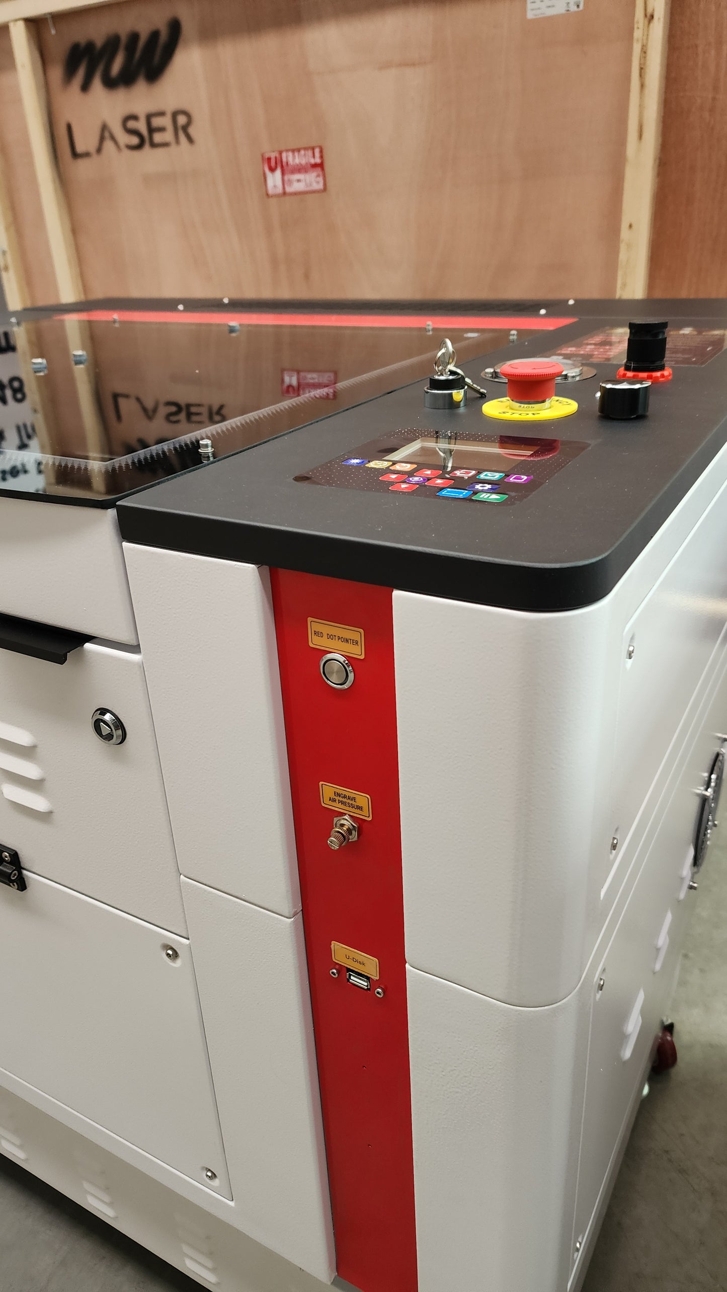 NEW MODEL - MW-J750 RF Metal Tube Co2 Laser Machine - 700x500mm