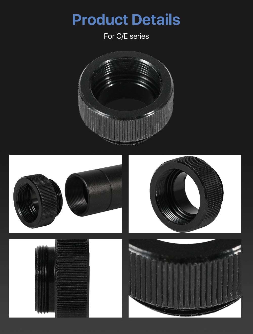 Lens Tube Extension Ring for C/E Series Cutting Head
