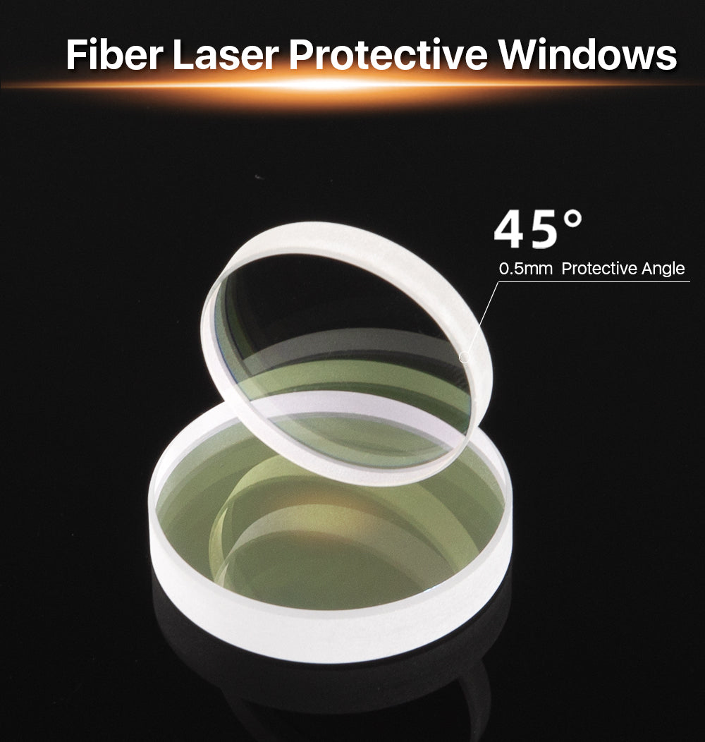 Lentes Protectoras De Cuarzo Para Láser De Fibra 1064nm - 5 Piezas De 30x5mm De Sílice Fundida