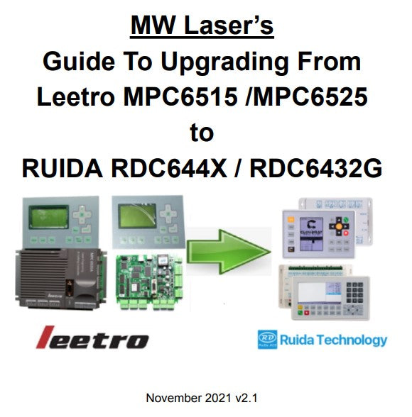Fremtrædende Blive skør heks eBook - Upgrade Guide for Leetro to RuiDa Controller – MW Laser