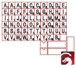 Scrabble 60 Piece 80mm Letter Game with Box Plans - Digital Download