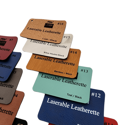 MW Laserable Leatherette Sheet Sample