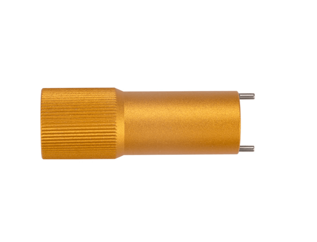 Laser Lens Mirror Removal Tool for K Series, aluminum pressure mirror nut removal tool, golden color.