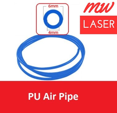Soft PU Air Pipe/Hose Blue 4x6mm (1m)