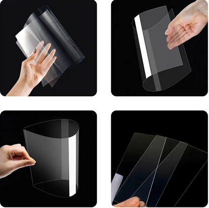 A3 Vacuum Forming Machine materials showing transparency and flexibility for creating molds and prototypes.